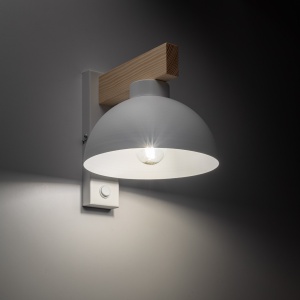 Aplica perete Alb Bej 1xE27 OSLO 4962TK - Img 3