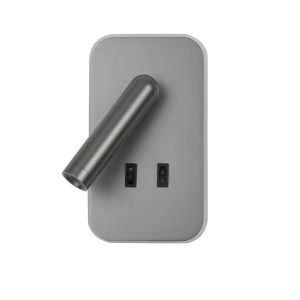 Aplica perete Doria Gri 2 x LED