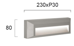 Aplica perete exterior LED 3000K-4000K-6500K Leros Plus 4138100 - Img 3