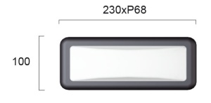 Aplica perete exterior LED 3000K-4000K-6500K Minos 4189700 - Img 2