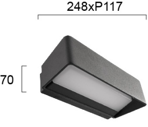 Aplica perete exterior LED 3000K Edison 4255500 - Img 2
