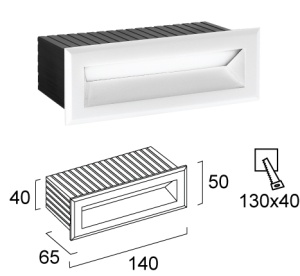Aplica perete exterior LED 3000K Flik 4308700 - Img 2