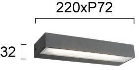 Aplica perete exterior LED 3000K inchisTech 4137602 - Img 2