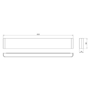 Aplica perete LED 20W 3000K Negru EGEO 8911 - Img 2