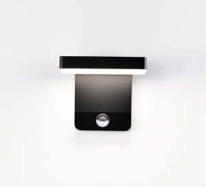 Aplica perete LED W/SENSOR 20W 3000K Negru Cupru 8477 - Img 1