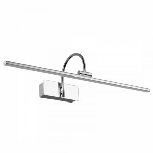 Aplica chrome, Aplica dormitor chrome, Aplica liniara minimalista, Aplica de perete baie, Aplica perete, Aplica perete metal, Lampa de perete, Aplica dormitor, Iluminat interior, Aplica perete moderna, Aplica living, Aplica dormitor moderna, Aplica de per