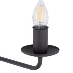 Aplica perete Negru 1xE14 LIMAL 4611TK - Img 3