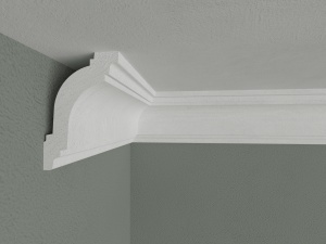 Bagheta de colt / Cornisa de interior BC03 dimensiuni 75x50x2000mm - Img 2