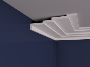 Bagheta de colt / Cornisa de interior BC15 dimensiuni 225x60x2000mm - Img 2