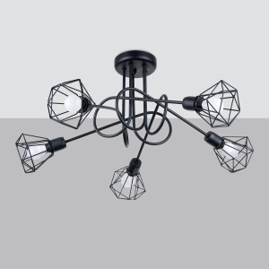 Candelabru ARTEMIS 5S Negru - Img 2