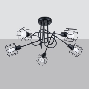 Candelabru BELUCI 5S Negru - Img 2