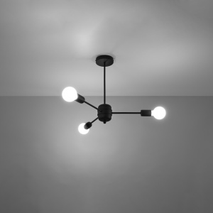 Candelabru LANGO 3 Negru - Img 3
