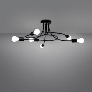 Candelabru LEVAR 6 Negru - Img 3