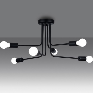 Candelabru NORAH 6 Negru - Img 3