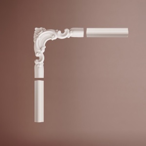 Chenar decorativ din poliuretan CR810BL - 20x1.8x19 cm