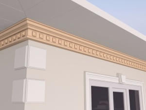 Cornisa decorativa de exterior FP421 dimensiuni 200x105x2000mm - Img 3