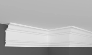 Cornisa decorativa din polimer rigid C19 - 9.7x4.8x200 cm