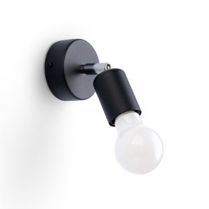 Lampă de perete FORNES 1 Negru