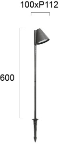 Lampa exterior GU10 Gilbert 4255900 - Img 3