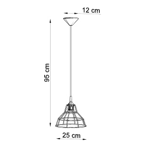 Lampă suspendată ANATA negru - Img 4