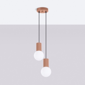 Lampă suspendată HALO 2P mocca - Img 2