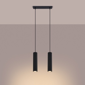 Lampă suspendată KARBON 2 Negru - Img 3