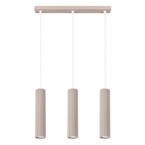 Lampă suspendată KARBON 3L taupe