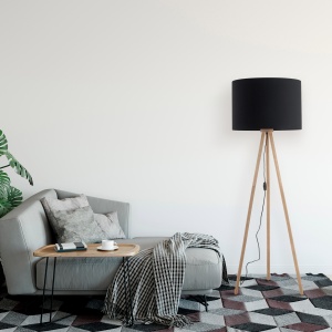 Lampadar Bej Negru 1xE27 TOKYO 5286TK - Img 2