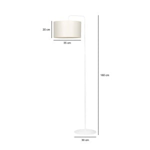 Lampadar TRAPO LP1 Alb ECRU - Img 2