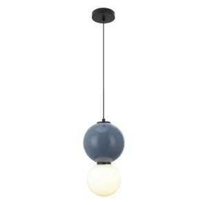 Lustra Albastru - Alb LED becuri Pieve