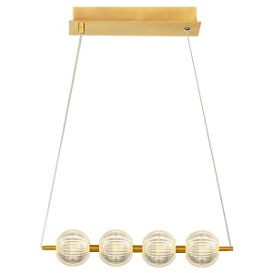 Lustra Brillant 4 Auriu LED CCT - Img 3