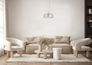Lustra Caste Auriu 1 x LED - Img 2