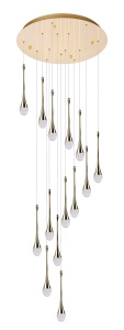 Lustra DALMA 14 ROUND Auriu
