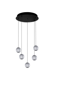 Lustra EDEM 5 ROUND Negru