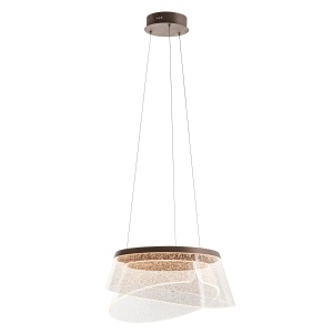 Lustra Foren Transparent, Maro LED