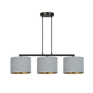 Lustra HILDE 3 Negru Gri - Img 1