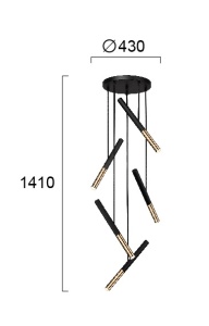 Lustra LED 3000K Ballet 4265300 - Img 3