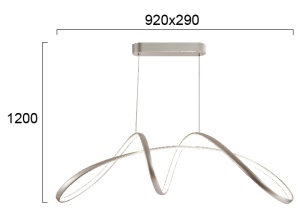 Lustra LED 3000K Caprice 4275300 - Img 3