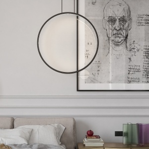 Lustra Mirror Negru LED CCT - Img 3