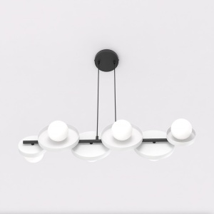 Lustra MODEL 6 Negru Alb - Img 3
