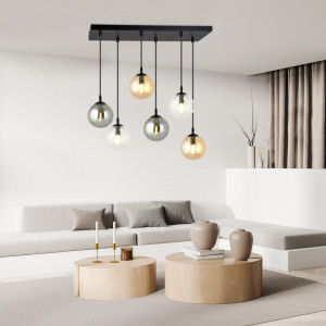 Lustra neagra, Lustra suspendata neagra, Lustra cu pendule, Lustra metal neagra, Lustra metal, Lustra moderna neagra, Lustra living, Lustra living neagra, Lustra moderna, Lustra dormitor, Lustra dormitor neagra, Lustra bucatarie, Lustra din metal, Lustra 