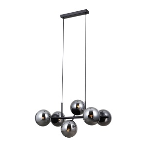 Lustra Molite Negru 6 x E14 - Img 2