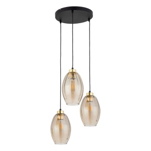 Lustra Negru Auriu 3xE27 SEBO 4634TK