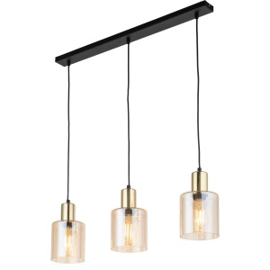 Lustra Negru Auriu 3xE27 SIERRA 6666TK - Img 3
