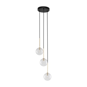 Lustra Negru Auriu 3xG9 NILOS 5942TK