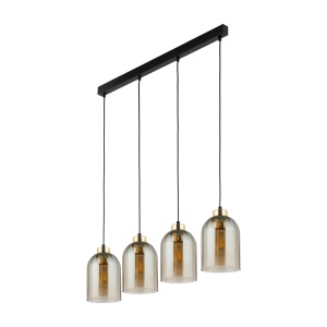 Lustra Negru Auriu 4xE27 SATIPO 5625TK - Img 1
