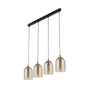 Lustra Negru Auriu 4xE27 SATIPO 5625TK - Img 2