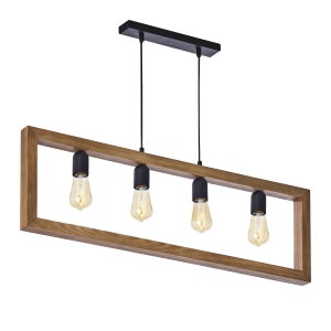 Lustra Negru Bej 4xE27 METRO 4276TK