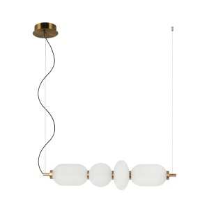 Lustra Nico Negru Auriu x LED