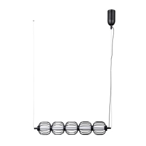 Lustra Pedro Negru chrom 5 x LED - Img 5